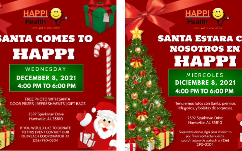 HAPPI Health presents Santa comes to HAPPI. Our annual, family-oriented Christmas event.